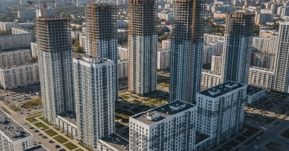 Панорама новостроек Новосибирска