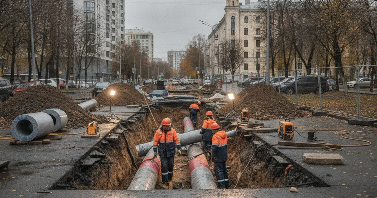 Новосибирск отремонтировал 61 км теплосетей к зиме 2026/27